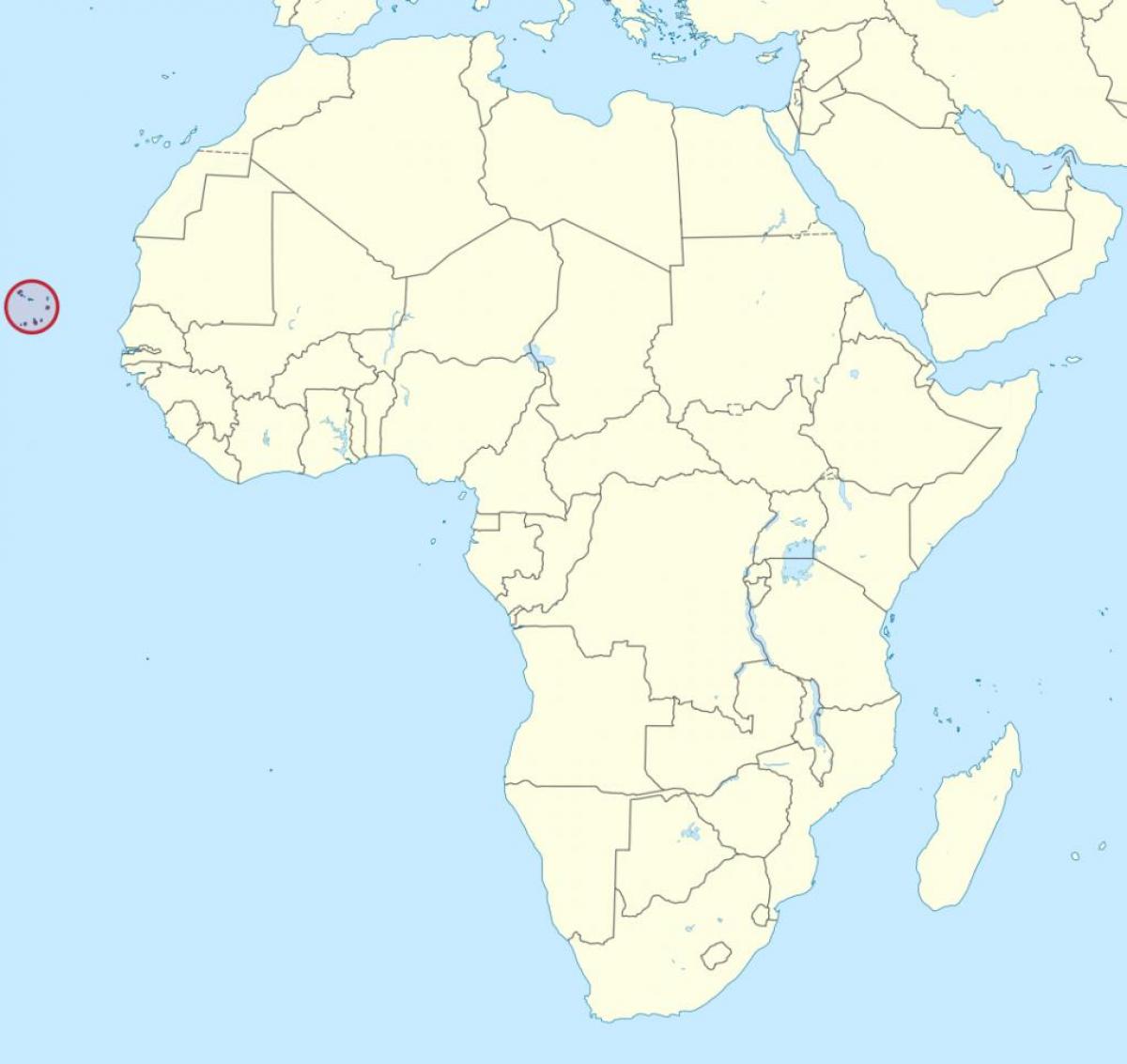 Cabo Verde áfrica do mapa