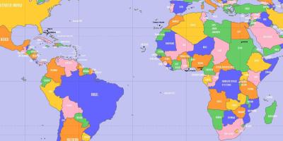 Cabo Verde localização no mapa